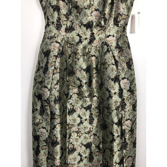 Anthropologie Maeve Sleeveless Fit Flare Midi Dress Square Neck Cocktail Holiday - Picture 8 of 16